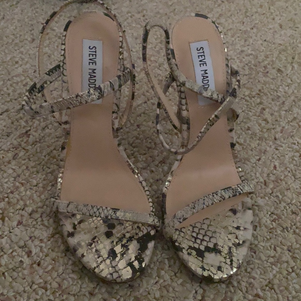 Steve Madden snakeskin heels